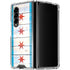 Chicago Flag Light Wood Galaxy Z Fold4 5G Clear Case