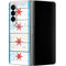 Chicago Flag Light Wood Galaxy Z Fold4 5G Skin