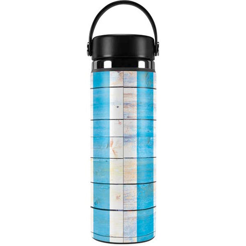 Chicago Flag Light Wood Hydro Flask 20oz Wide Mouth Skin