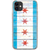 Chicago Flag Light Wood iPhone 11 Clear Case