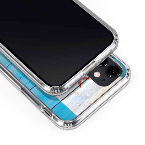 Chicago Flag Light Wood iPhone 11 Clear Case