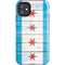 Chicago Flag Light Wood iPhone 11 Impact Case