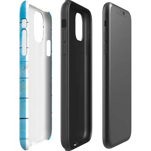 Chicago Flag Light Wood iPhone 11 Pro Max Impact Case