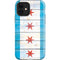 Chicago Flag Light Wood iPhone 12 Impact Case