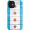 Chicago Flag Light Wood iPhone 12 Mini Impact Case