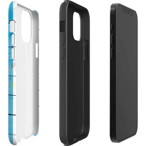 Chicago Flag Light Wood iPhone 12 Pro Impact Case