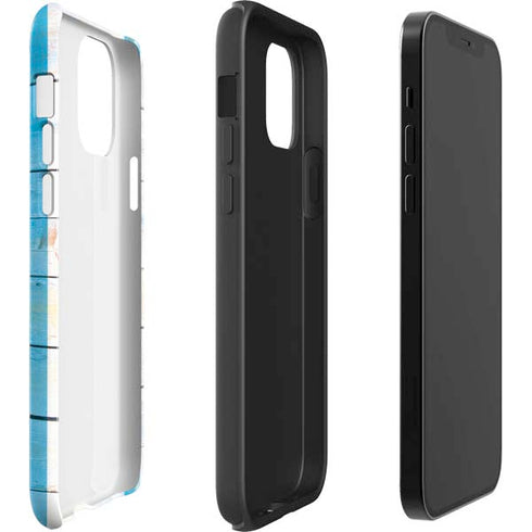 Chicago Flag Light Wood iPhone 12 Pro Max Impact Case