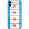 Chicago Flag Light Wood iPhone 12 Skin