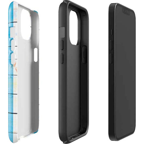Chicago Flag Light Wood iPhone 13 Impact Case