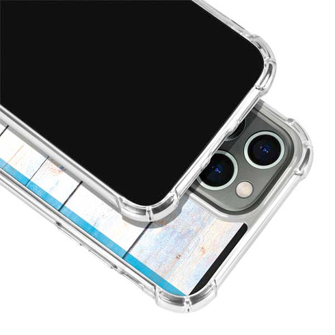 Chicago Flag Light Wood iPhone 13 Pro Clear Case