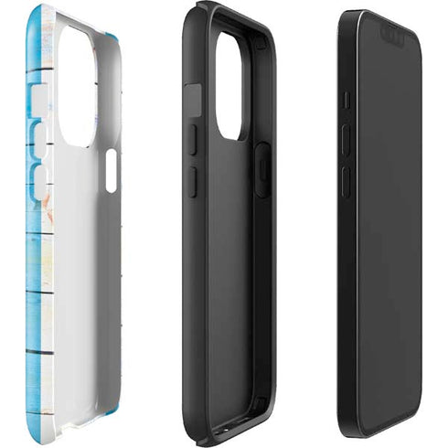 Chicago Flag Light Wood iPhone 13 Pro Impact Case