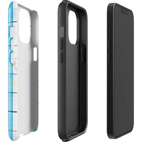 Chicago Flag Light Wood iPhone 13 Pro Max Impact Case