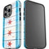 Chicago Flag Light Wood iPhone 14 Pro Impact Case