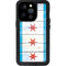 Chicago Flag Light Wood iPhone 14 Pro Waterproof Case