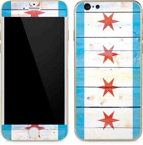 Chicago Flag Light Wood iPhone 6/6s Skin