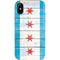 Chicago Flag Light Wood iPhone X Pro Case