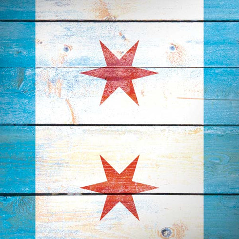 Chicago Flag Light Wood iPhone X Pro Case