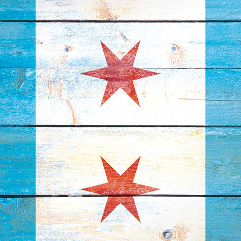 Chicago Flag Light Wood iPhone XS Max Skin