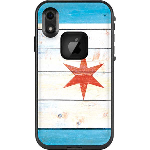 Chicago Flag Light Wood LifeProof Fre iPhone Skin