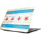 Chicago Flag Light Wood Apple MacBook Skin