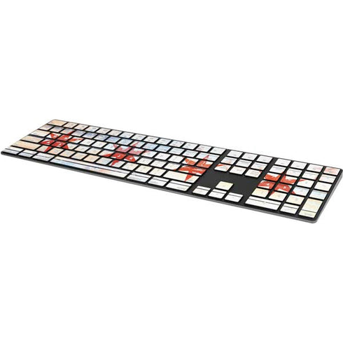 Chicago Flag Light Wood Magic Keyboard with Numeric Keypad Skin