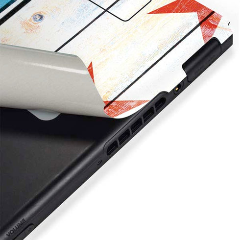 Chicago Flag Light Wood Nintendo Switch Bundle Skin