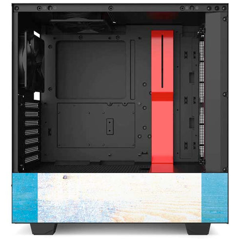 Chicago Flag Light Wood NZXT H510 Compact ATX Mid-Tower Case Skin