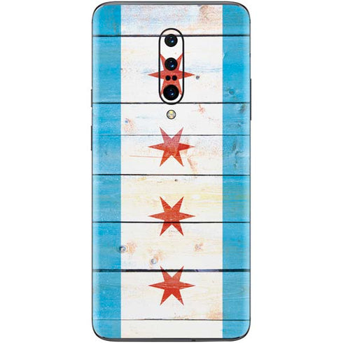 Chicago Flag Light Wood OnePlus 7 Pro Skin