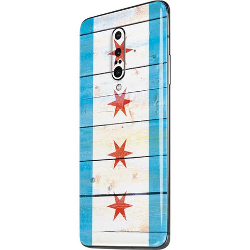 Chicago Flag Light Wood OnePlus 7 Pro Skin