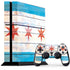 Chicago Flag Light Wood PS4 Console and Controller Bundle Skin