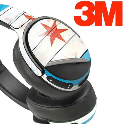 Chicago Flag Light Wood Skullcandy Venue Skin