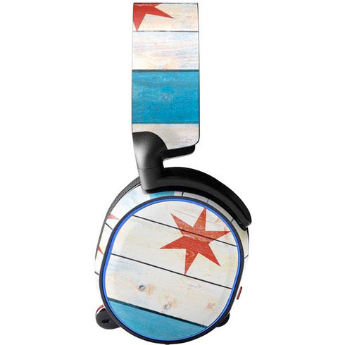 Chicago Flag Light Wood SteelSeries Arctis 5 Skin