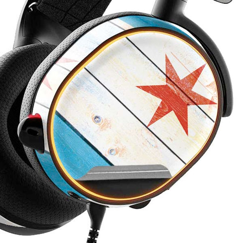 Chicago Flag Light Wood SteelSeries Arctis 5 Skin