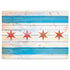 Chicago Flag Light Wood Surface Laptop 3 13.5in Skin