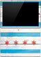 Chicago Flag Light Wood Surface Pro 4 Skin