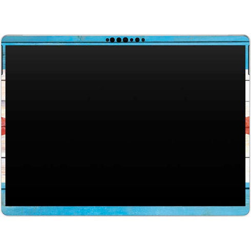 Chicago Flag Light Wood Surface Pro 8 Skin