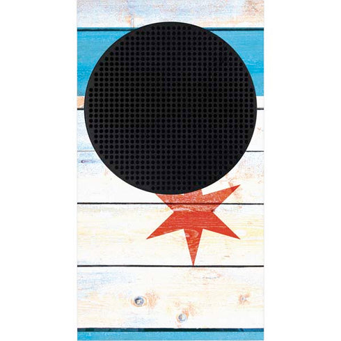 Chicago Flag Light Wood Xbox Series S Skins