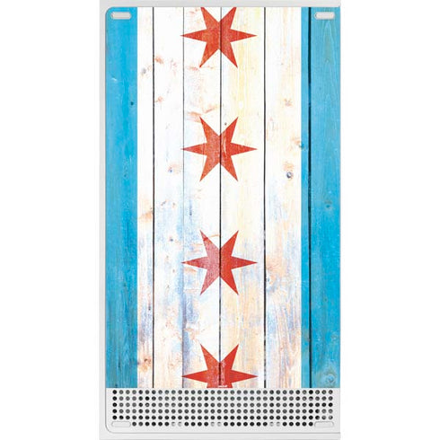Chicago Flag Light Wood Xbox Series S Skins