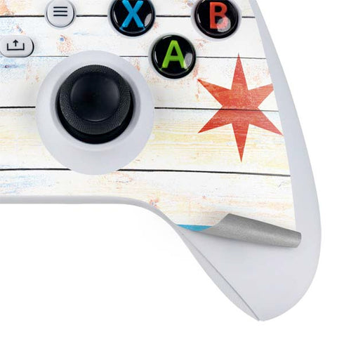 Chicago Flag Light Wood Xbox Series S Skins