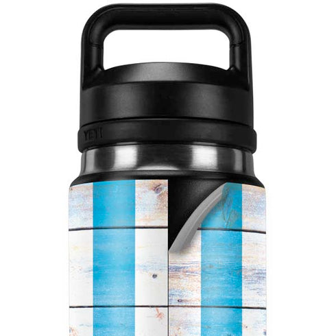 Chicago Flag Light Wood YETI Rambler 26oz Bottle Skin