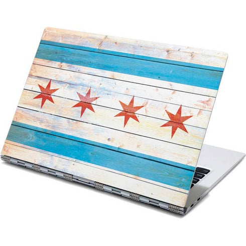 Chicago Flag Light Wood Yoga 910 2-in-1 14in Touch-Screen Skin