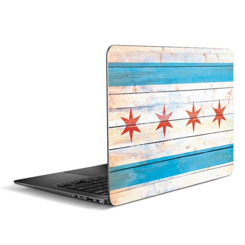 Chicago Flag Light Wood Zenbook UX305FA 13.3in Skin
