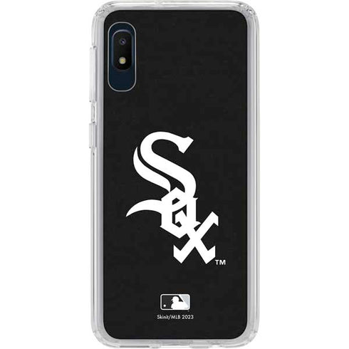 MLB Chicago White Sox - Solid Distressed Galaxy A10e Clear Case