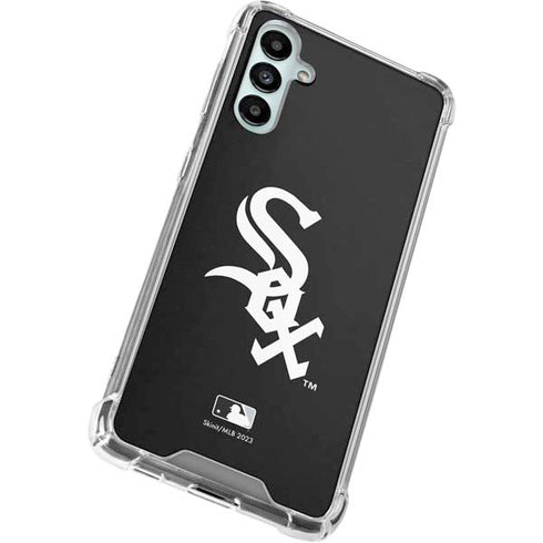 MLB Chicago White Sox - Solid Distressed Galaxy A14 5G Clear Case
