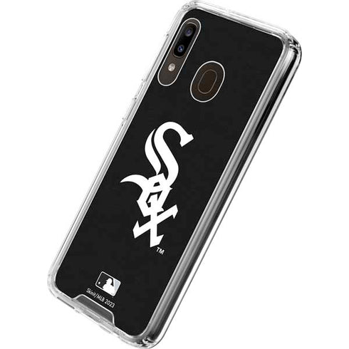 MLB Chicago White Sox - Solid Distressed Galaxy A30 Clear Case