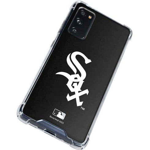 MLB Chicago White Sox - Solid Distressed Galaxy S20 FE Clear Case