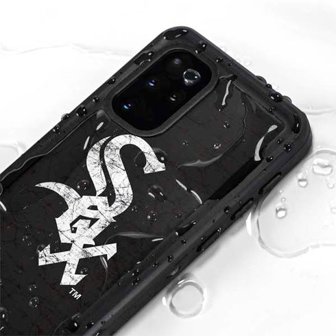 MLB Chicago White Sox - Solid Distressed Galaxy S20 Plus Waterproof Case