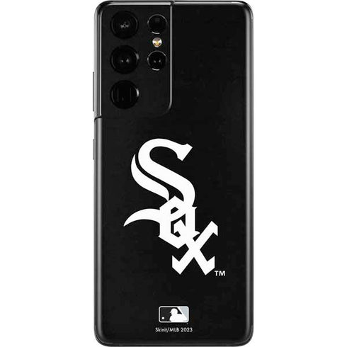 MLB Chicago White Sox - Solid Distressed Galaxy S21 Ultra 5G Skin