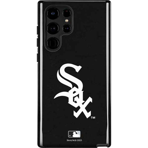 MLB Chicago White Sox - Solid Distressed Galaxy S22 Ultra Pro Case