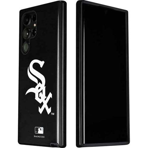 MLB Chicago White Sox - Solid Distressed Galaxy S22 Ultra Pro Case